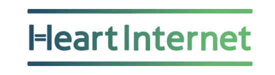 Heart Internet logo, white background