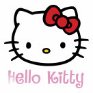 Hello Kitty logo pink