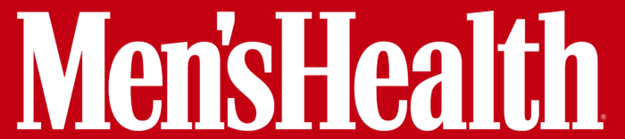 Men's Health logo, red background