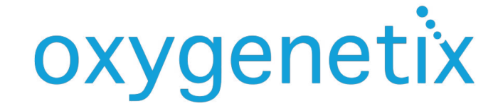Oxygenetix logo, blue