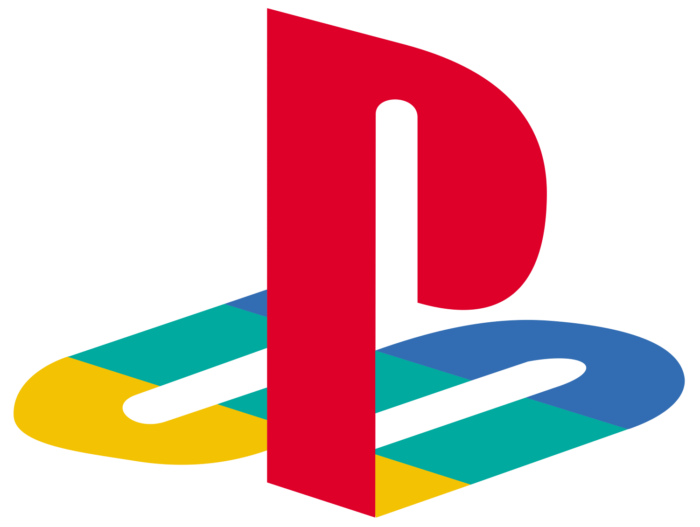 Playstation logo, logotype, emblem, colour