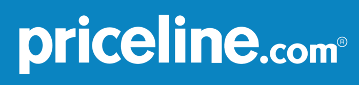 Priceline logo, blue bg (priceline.com)