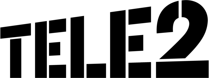 Tele2 logo, white background