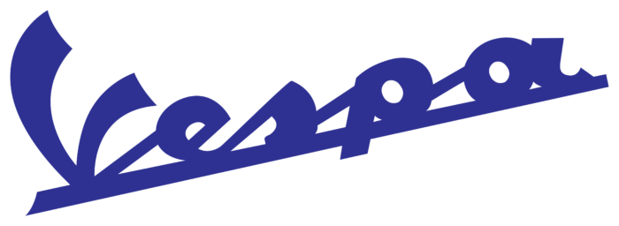 Vespa logo, blue