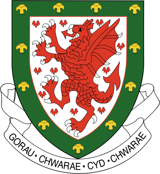 Welsh national football team logo, logotype, emblem 2