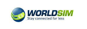 WorldSIM logo, slogan