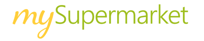 my Supermarket logo, white background