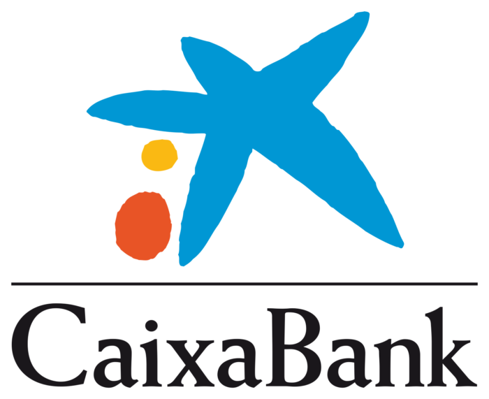 CaixaBank logo, vertical