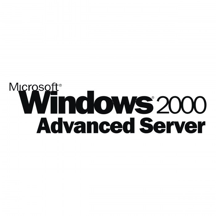 Microsoft Windows 2000 logo advanced erver