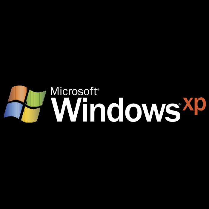 Microsoft Windows XP logo black