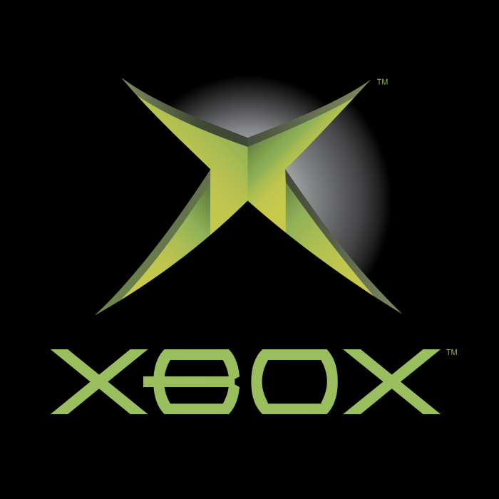 Microsoft XBox logo black