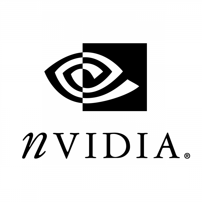 NVIDIA logo black R