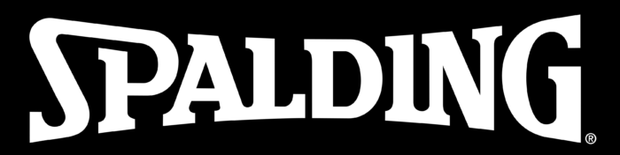 Spalding logo, black and white
