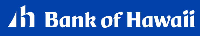 Bank of Hawaii logo, white-blue