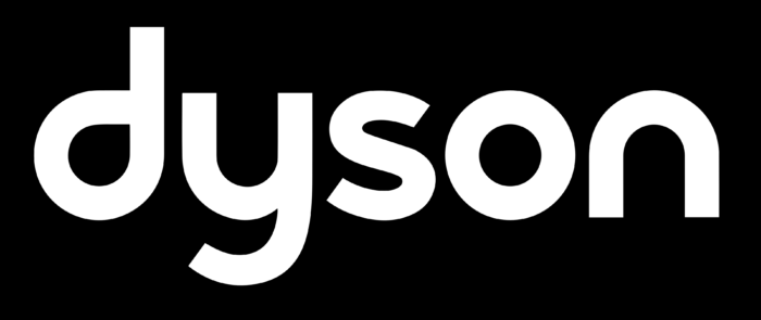 Dyson logo, white-black