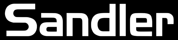 Sandler logo, white-black