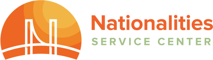 Nationalities Service Center logo (NSC)
