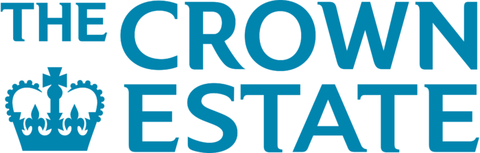 The Crown Estate logo, blue
