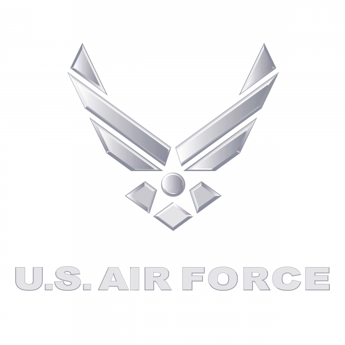 US Air Force logo silver