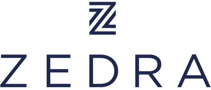 Zedra logo, logotipo