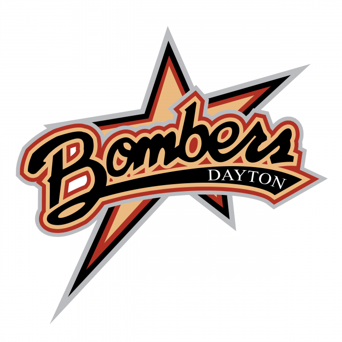 Dayton Bombers logo black