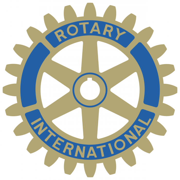 Rotary International logo gold