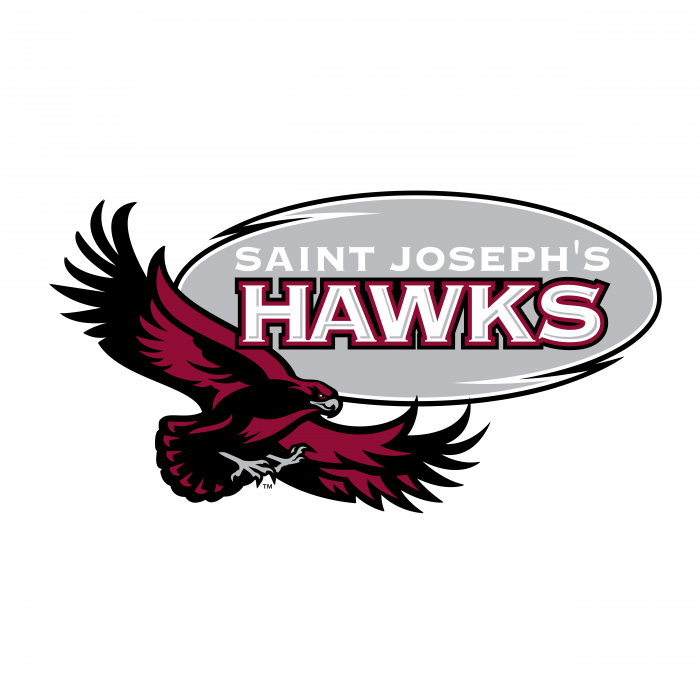 Saint Joseph's Hawks logo grey