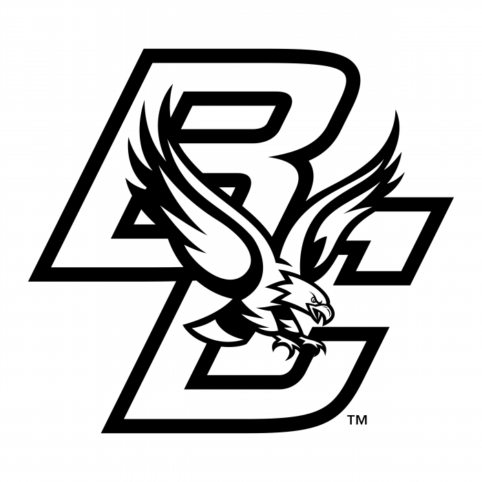 BC Eagles logo black