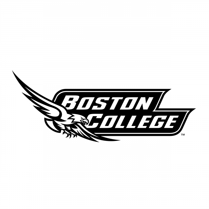 Boston College Eagles logo black