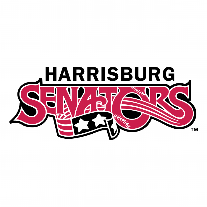 Harrisburg Senators logo pink