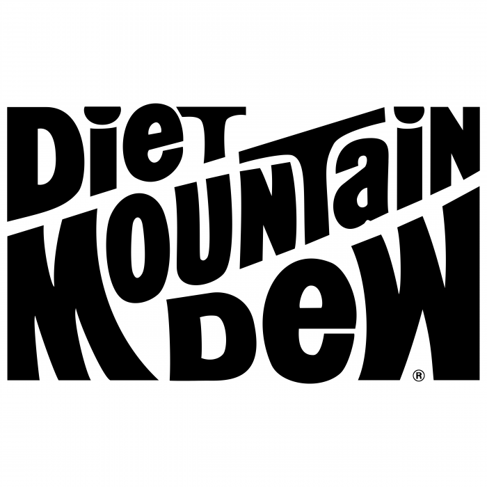 Mountain Dew Diet logo black