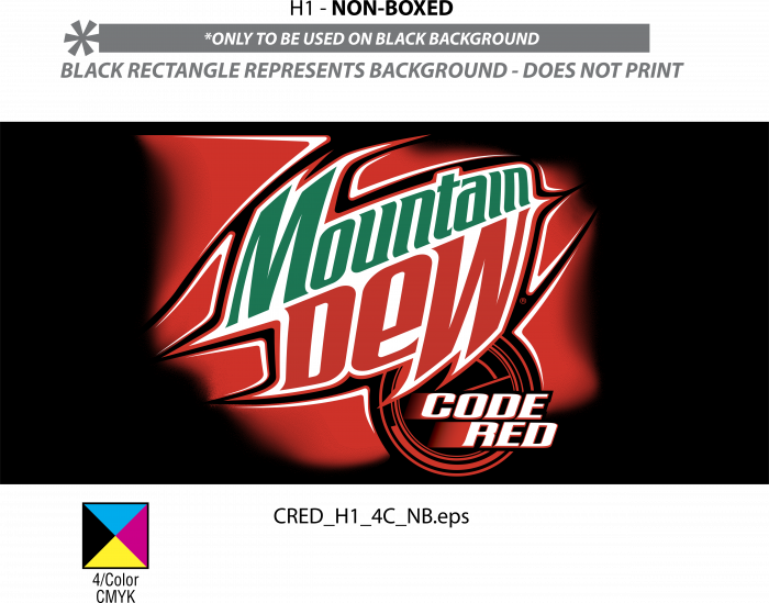 Mountain Dew logo code red
