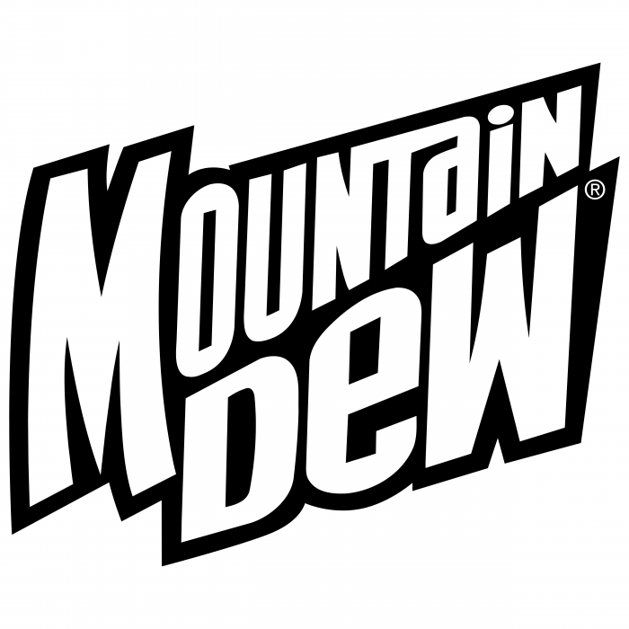 Mountain Dew logo white