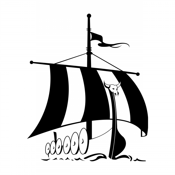 WWU Vikings logo black