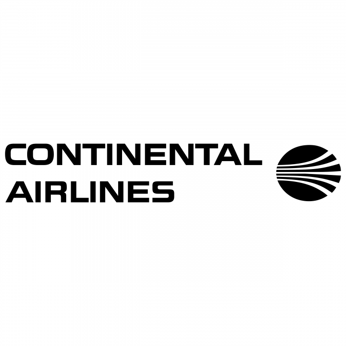 Continental Airlines logo black