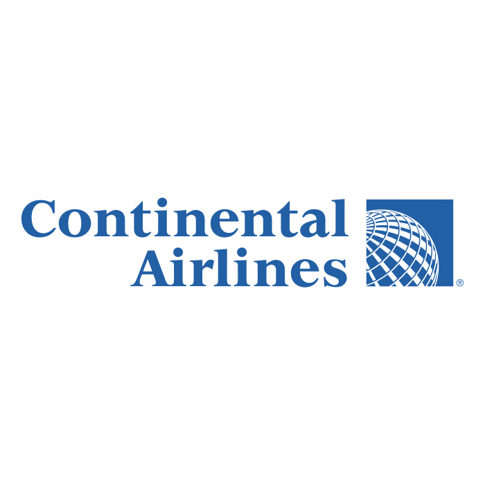 Continental Airlines logo blue