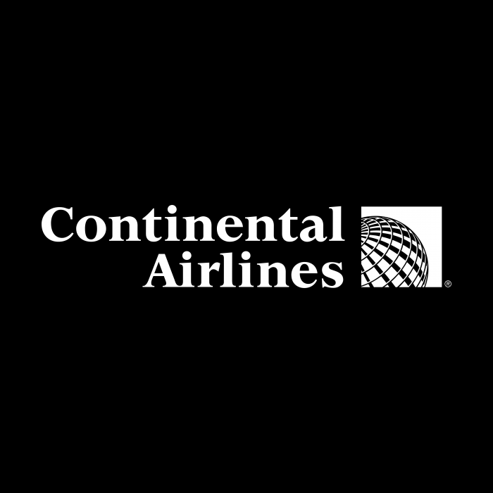 Continental Airlines logo white