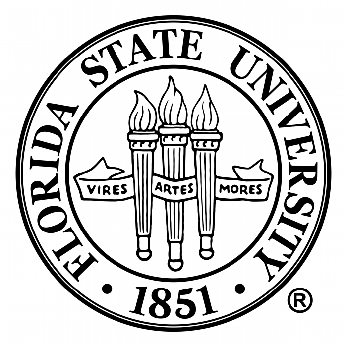 Florida State University logo white