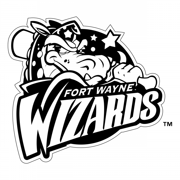 Fort Wayne Wizards logo black