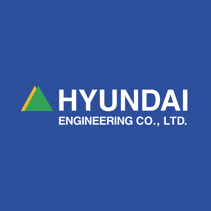 Hyundai Engineering logo blue