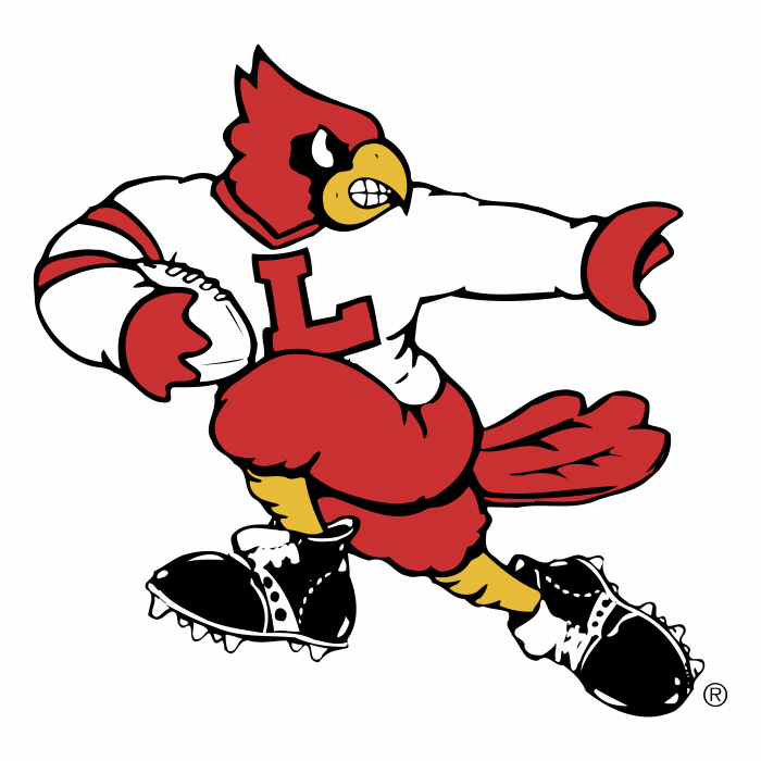 Louisville Cardinals logo white