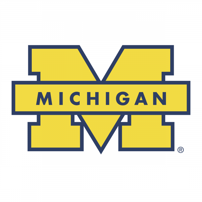 Michigan Wolverines logo yellow