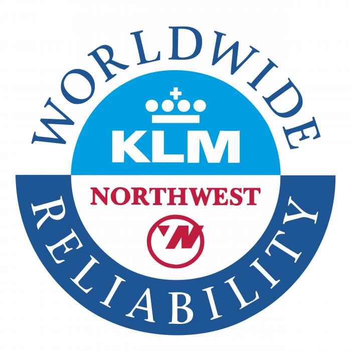 Northwest Airlines logo KLM cercle