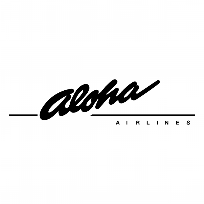 Aloha Airlines logo black