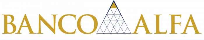 Banco Alfa logo gold