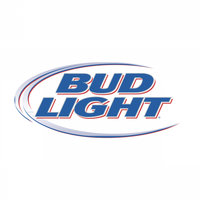 Bud Light logo blue silver