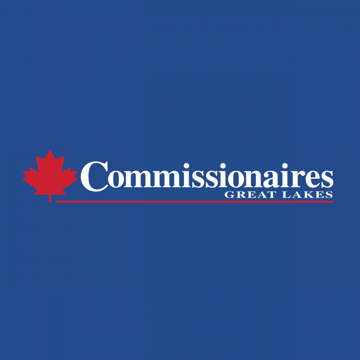 Commissionaires Great Lakes logo blue