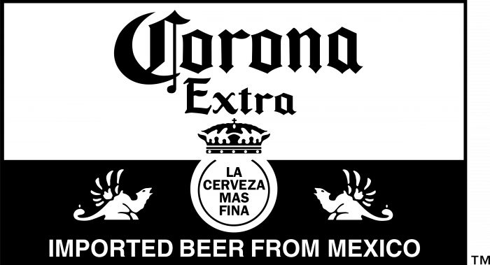 Corona logo balck