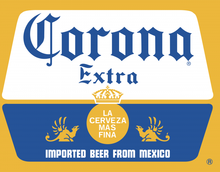 Corona logo yellow