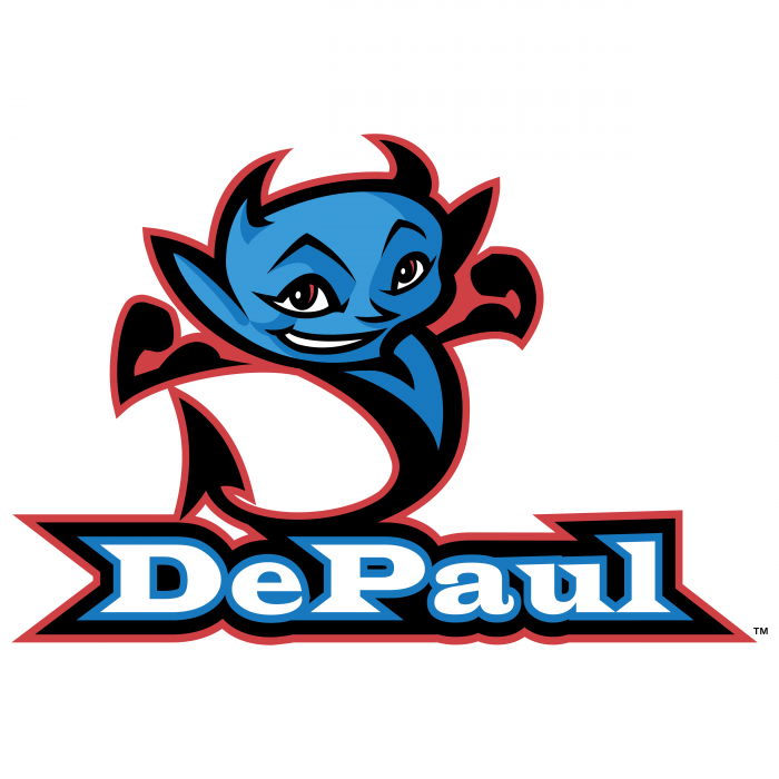 DePaul Blue Demons logo blue